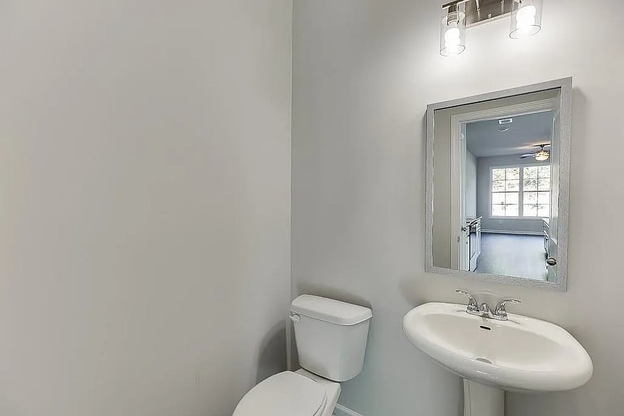 Downstairs 1/2 Bathroom in the shared area. Photo to be updated with finishing touches.