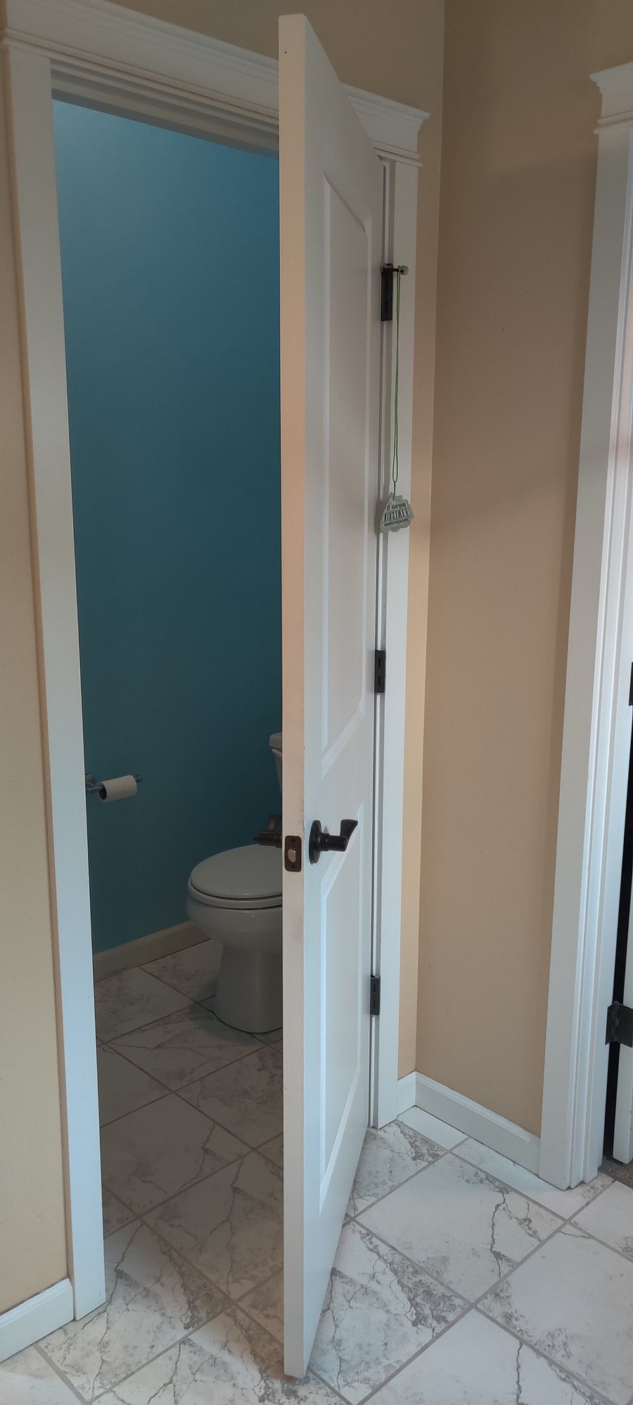 'Master bedroom' toilet stall with privacy door