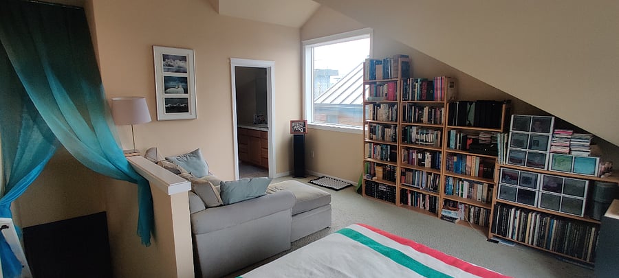 'Master bedroom' seen from bed