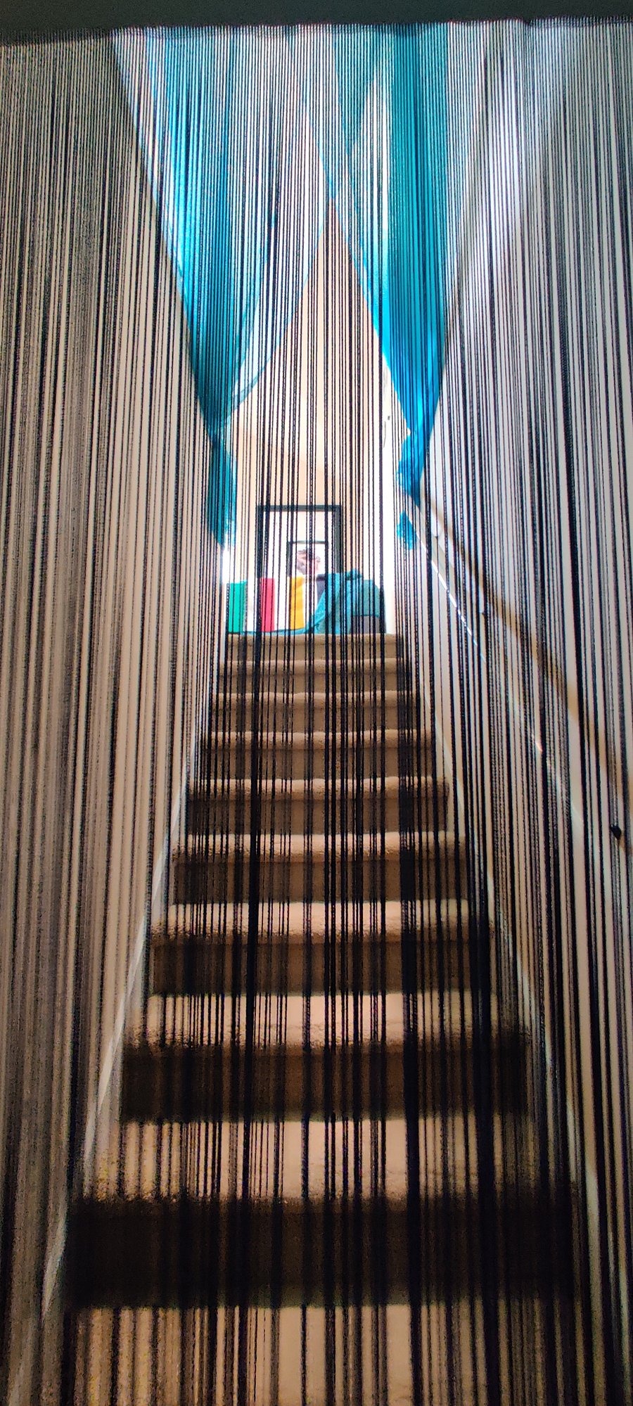 'Rain curtain' ascending to 'Master Bedroom'
