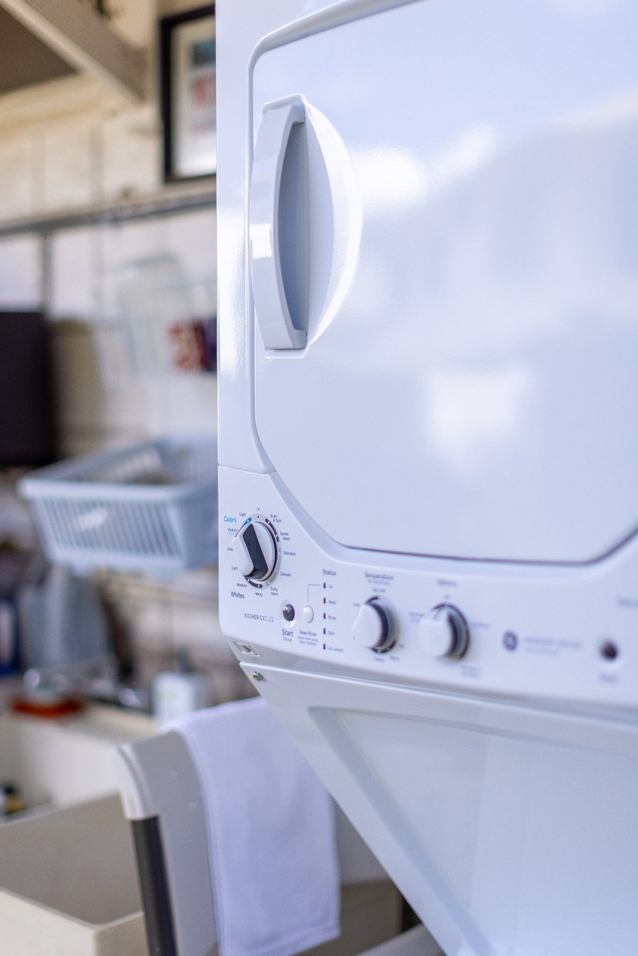 Laundry - washer and dryer outside of back door