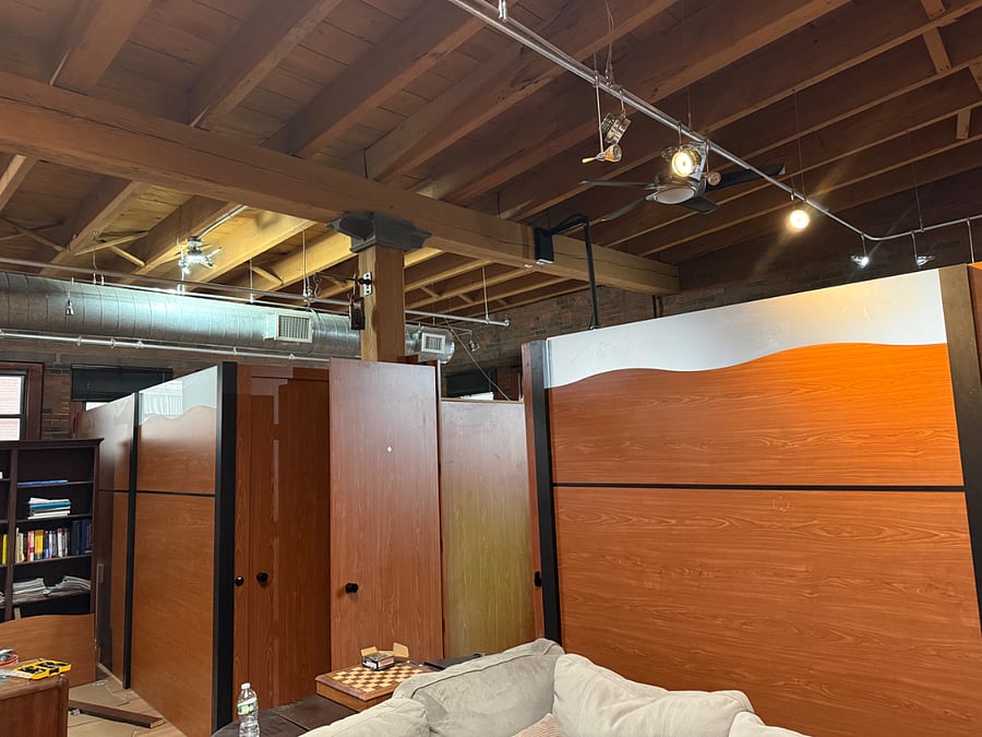 Outside view of bedrooms