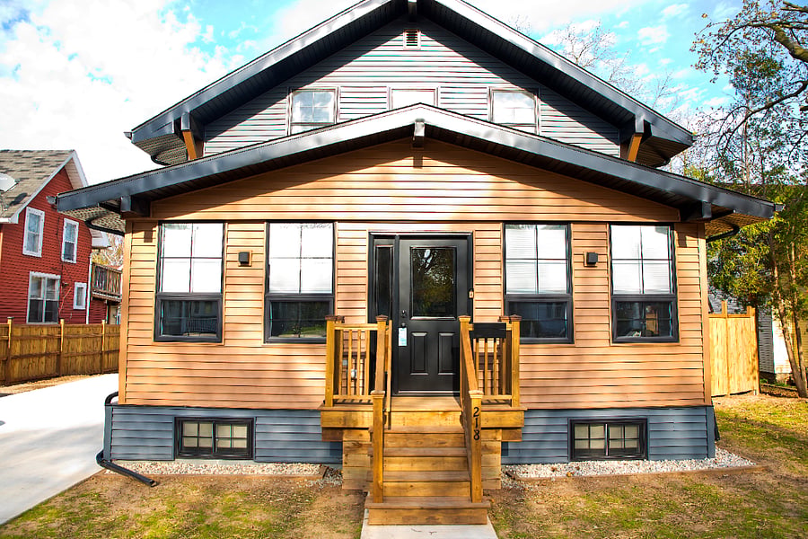 Front view of house