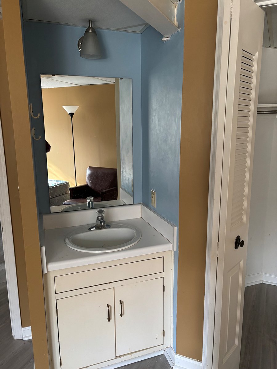 sink in the bedroom