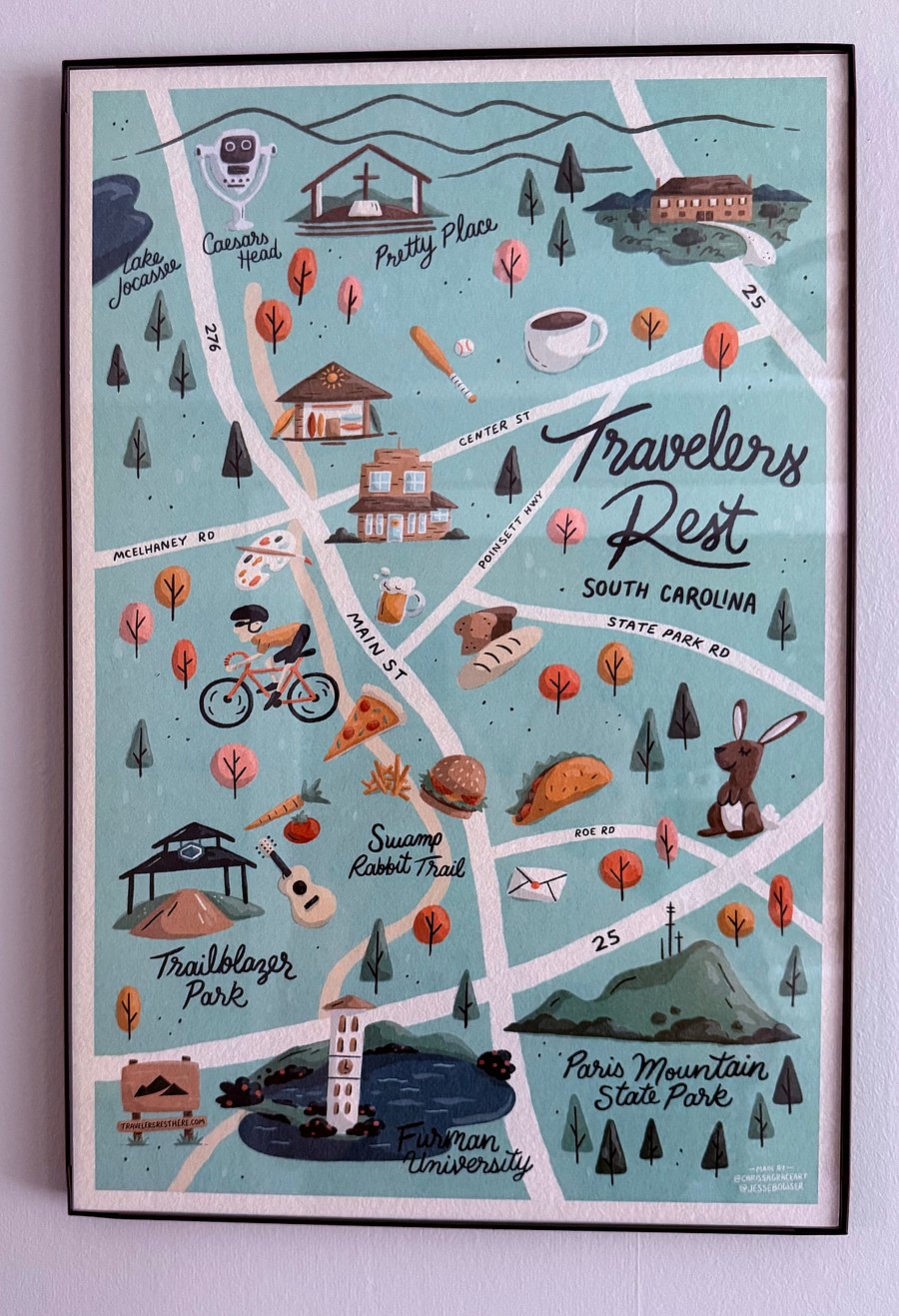 Map of Travelers Rest