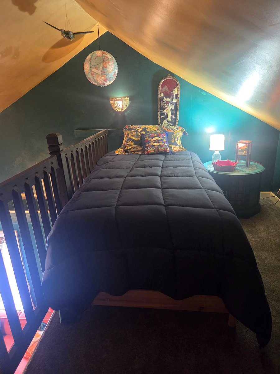 Twin bed with trundle in loft