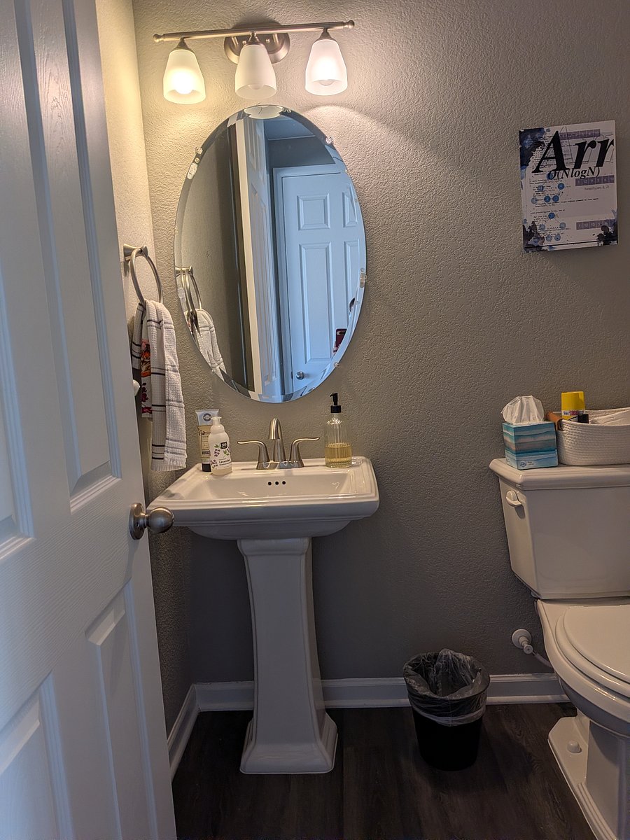 Downstairs half bath.