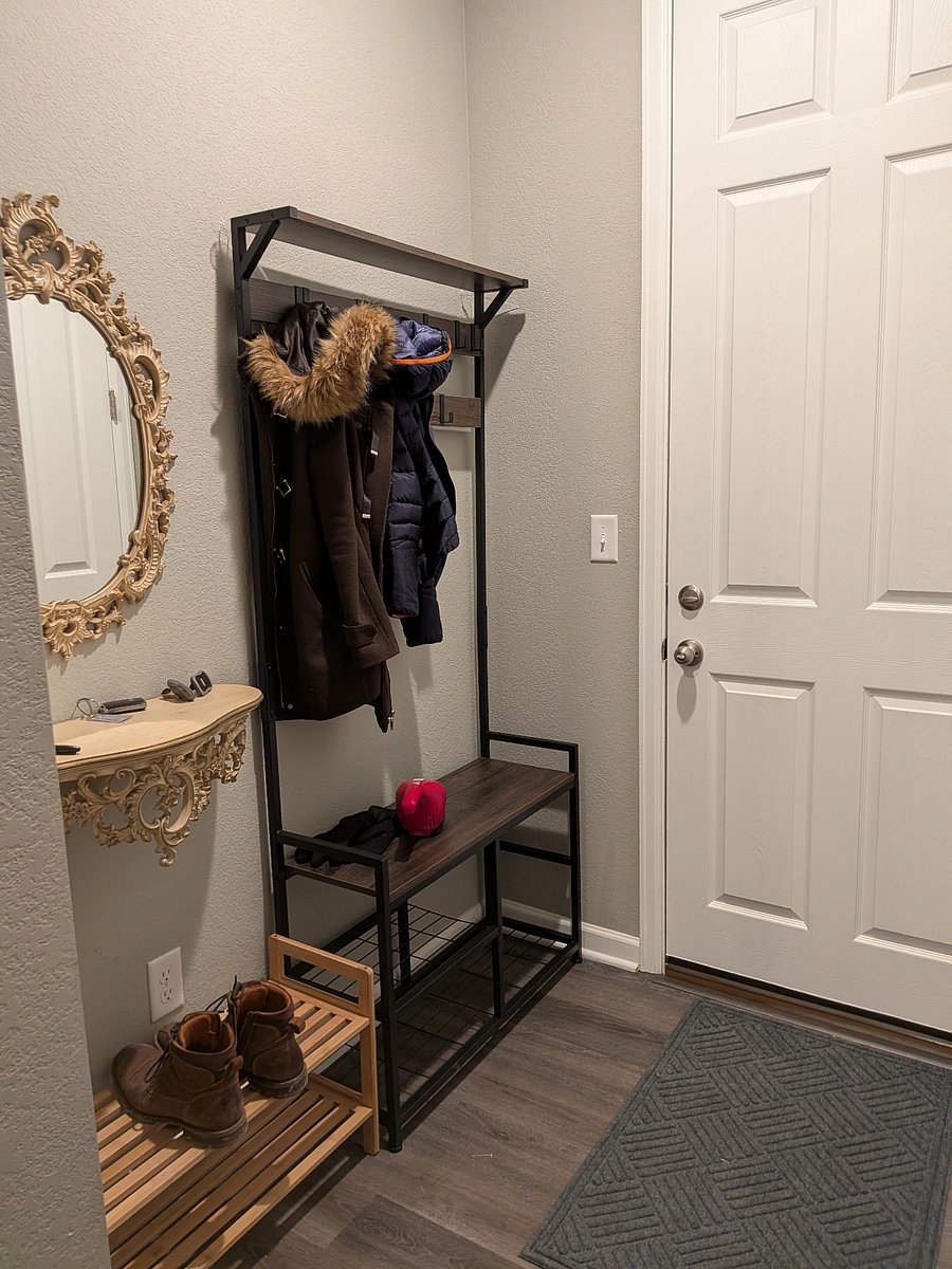 Garage entryway.