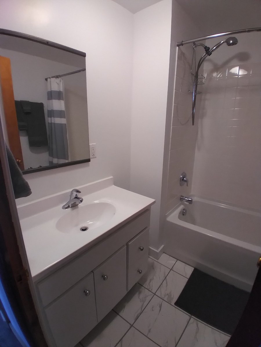 Newly remodeled bathroom