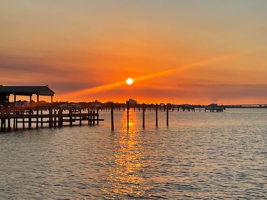 Imagine being steps from these sunsets everyday!!