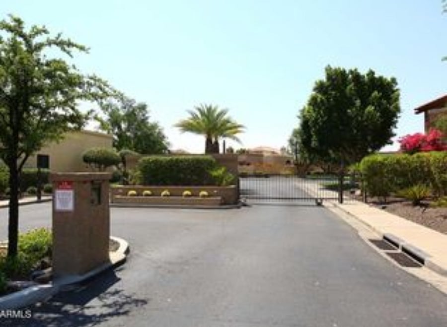 Gated community entrance