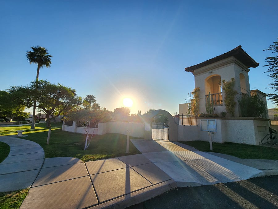Entrance to the pool