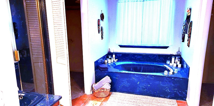 Master ensuite bathroom to include a large soaking tub
