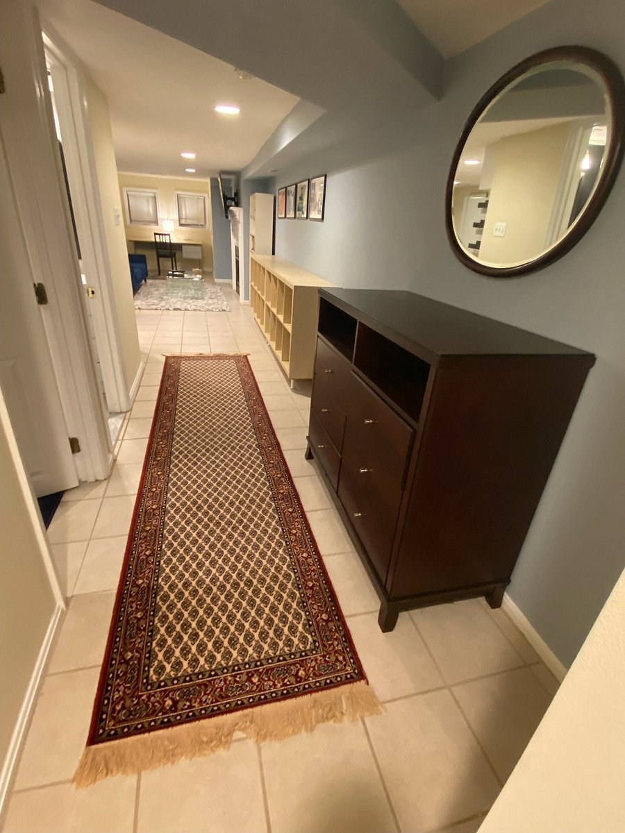Extra dresser for storage needs.