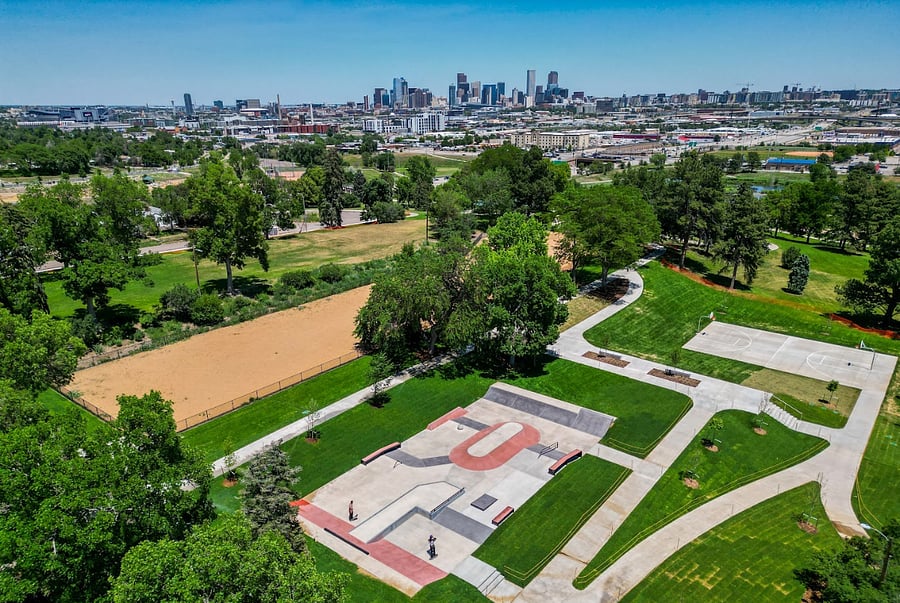 Barnum Park's Off-Lease Dog Park, Skate Park, Pool & Biking Trails