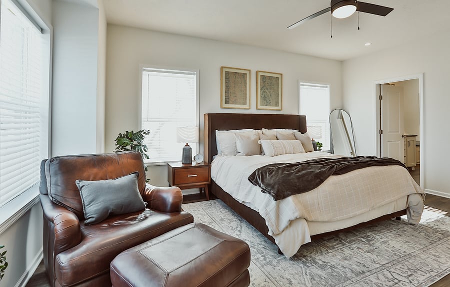 Master Bedroom Chair & Ottoman