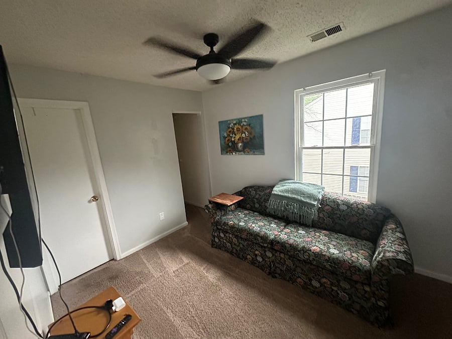 Private living room area. TV With Roku and comfortable environment