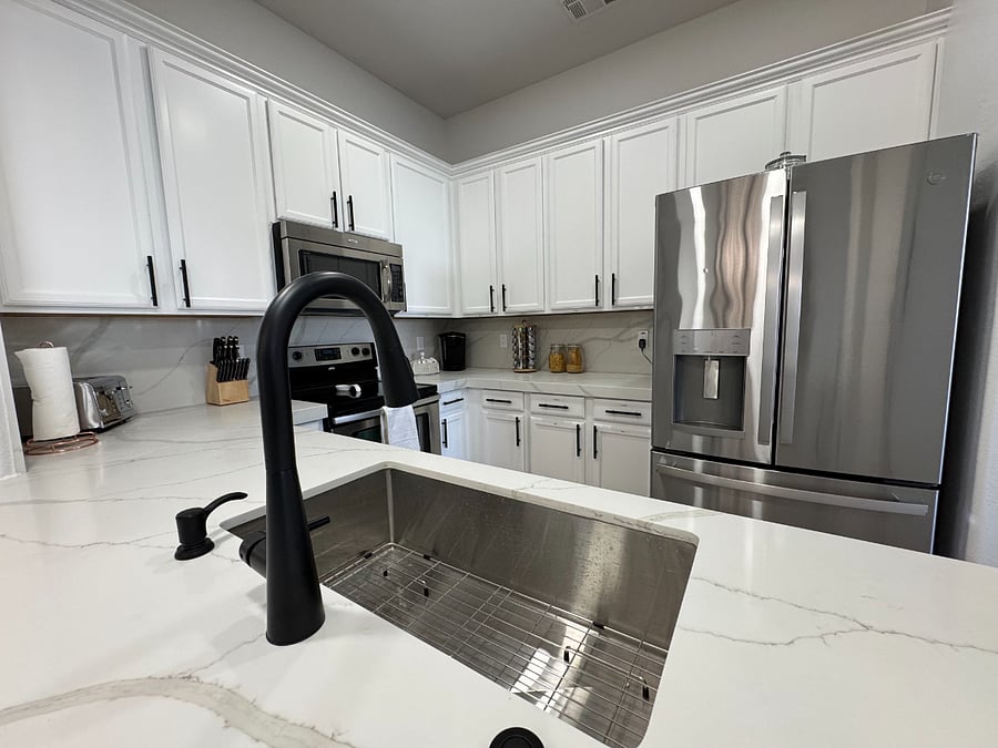Fully stocked kitchen