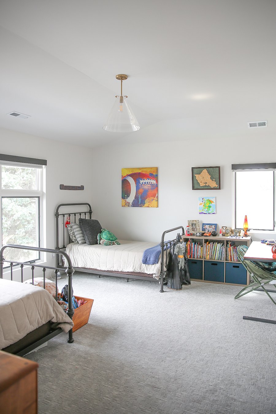 Upstairs Bedroom 2 - TWO twin beds and full bathroom