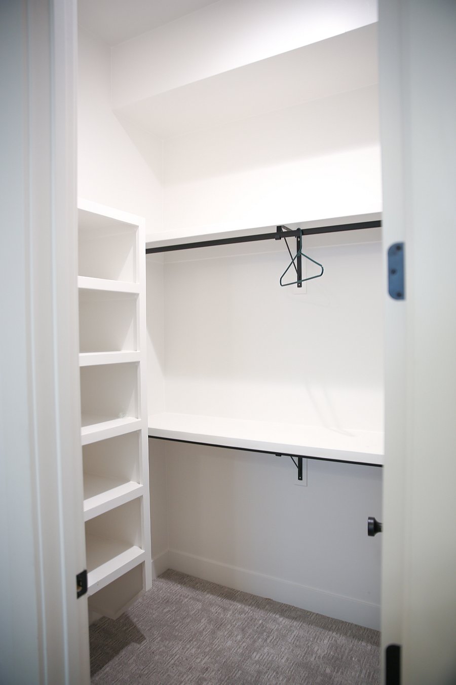 Basement walk-in closet