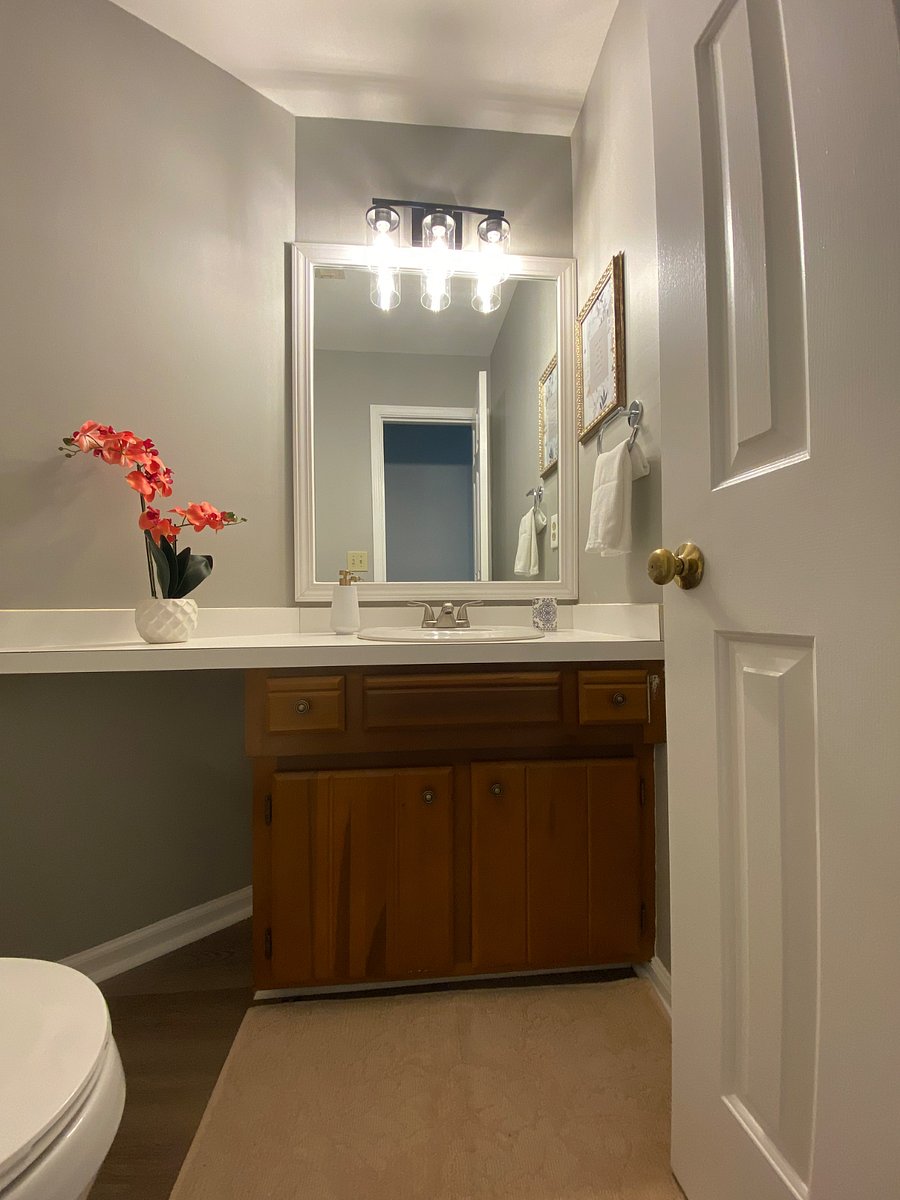 Half bathroom on first floor