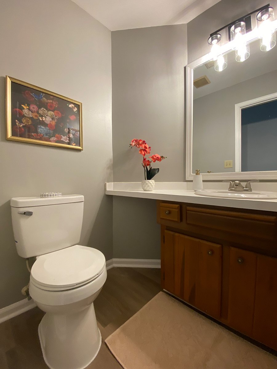 Half bathroom on 1st floor 