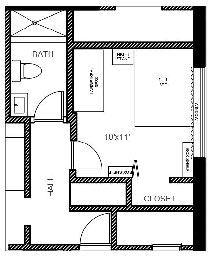 Floor plan of tenant space