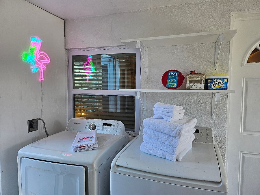 In-unit washer and dryer essential for longer stays
