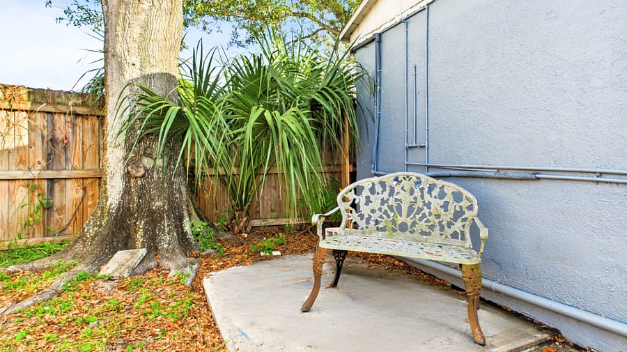 Your private fenced backyard a peaceful little retreat that's completely yours, and your pup's!