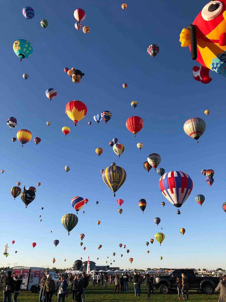 The Albuquerque International Balloon Fiesta is a yearly festival that takes place during early October.