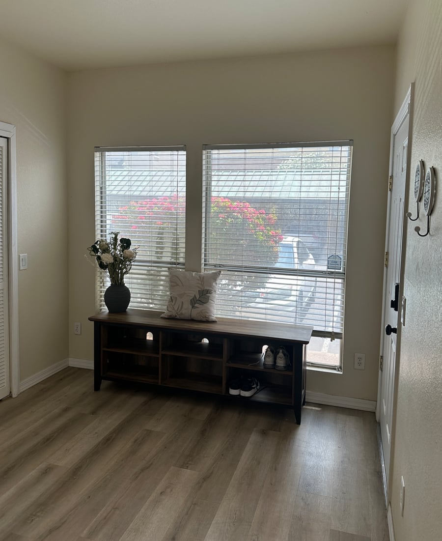 Backdoor parking lot entry with security key code. Assigned covered carport with ample additional parking near unit.