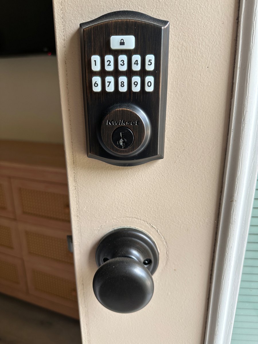 Security: A;; exterior doors key code lock and entry.