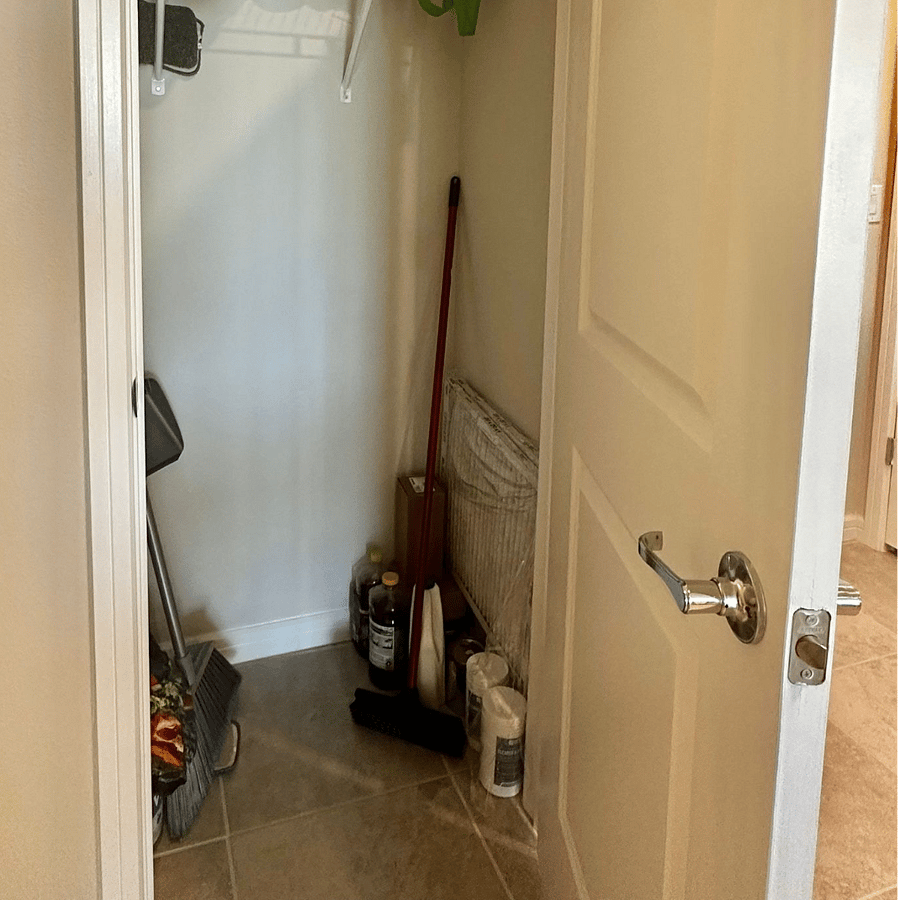 1 of 2 storage closets
