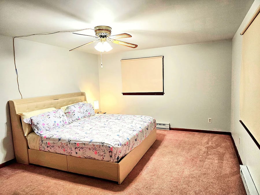 Master bed without portable ac
