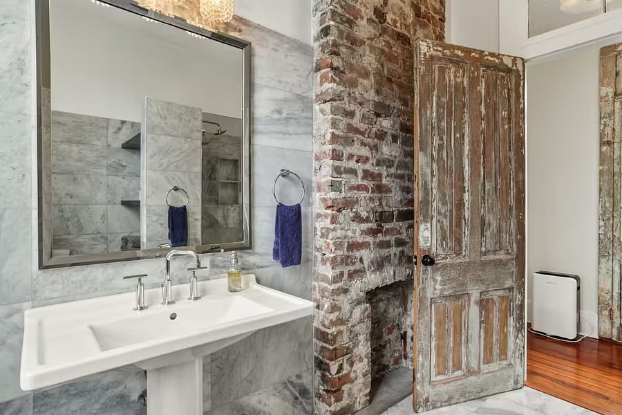 Upstairs back bathroom