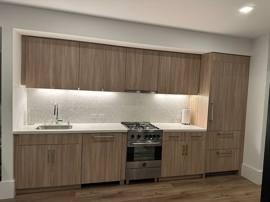 Kitchen with dishwasher and gas oven/range