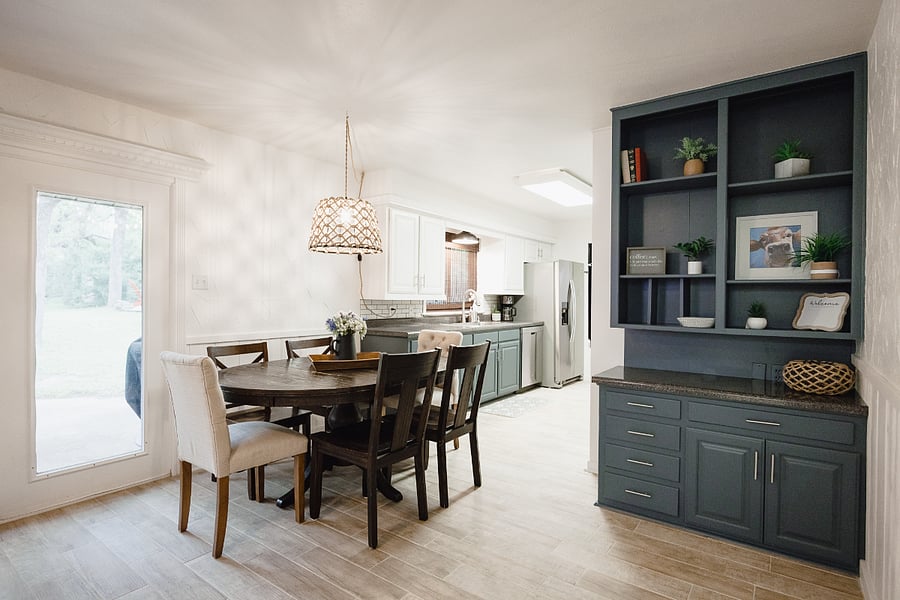 Dining Table & Entry to Kitchen and Laundry Room