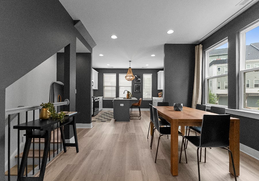 Main level: dining/kitchen
