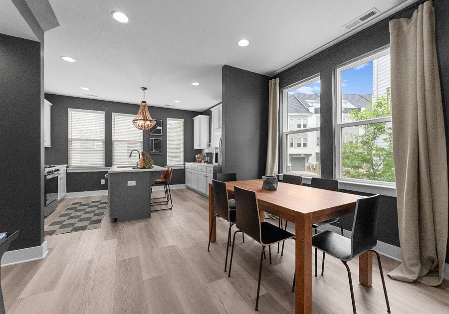 Main level: dining/kitchen