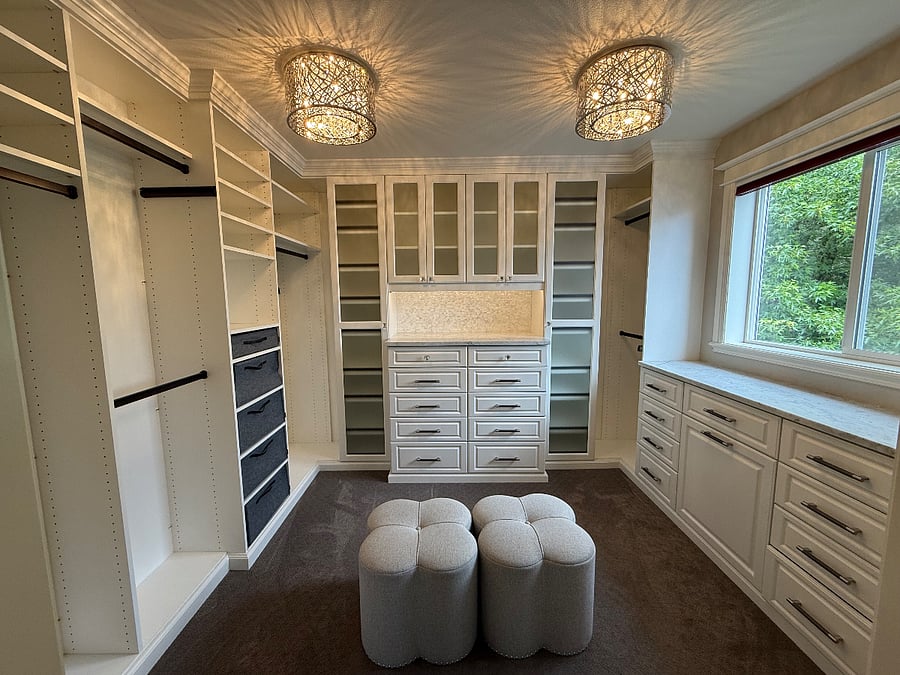 Primary walk in closet