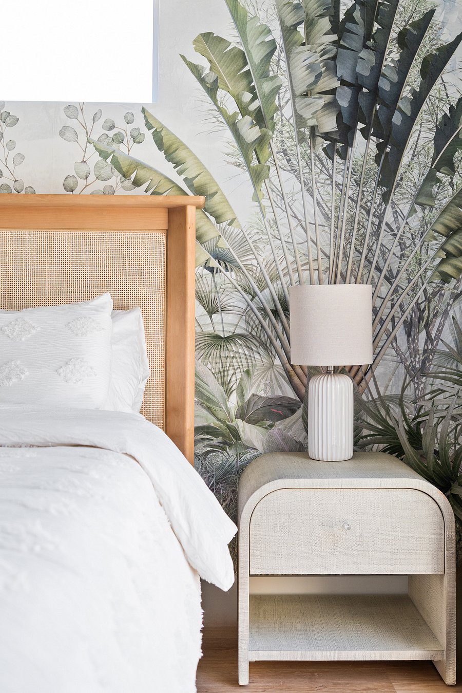 Nightstand and lamp