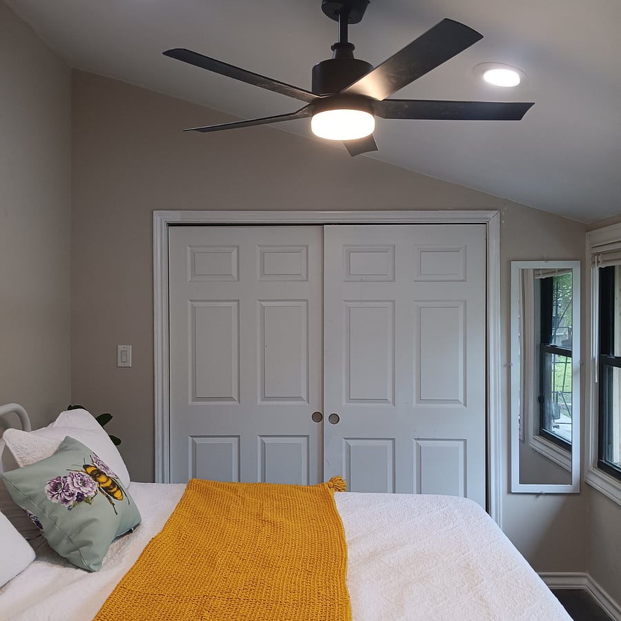 Very large closet for clothes and storage area