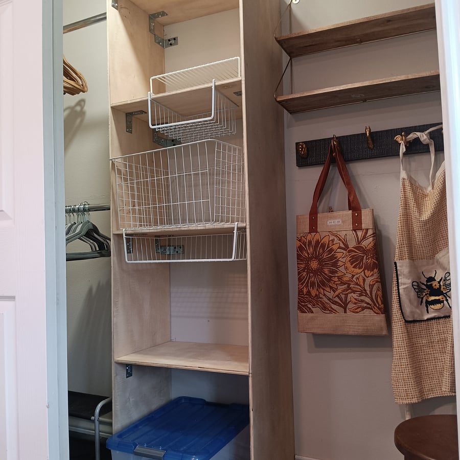 Baskets & organizers in closets