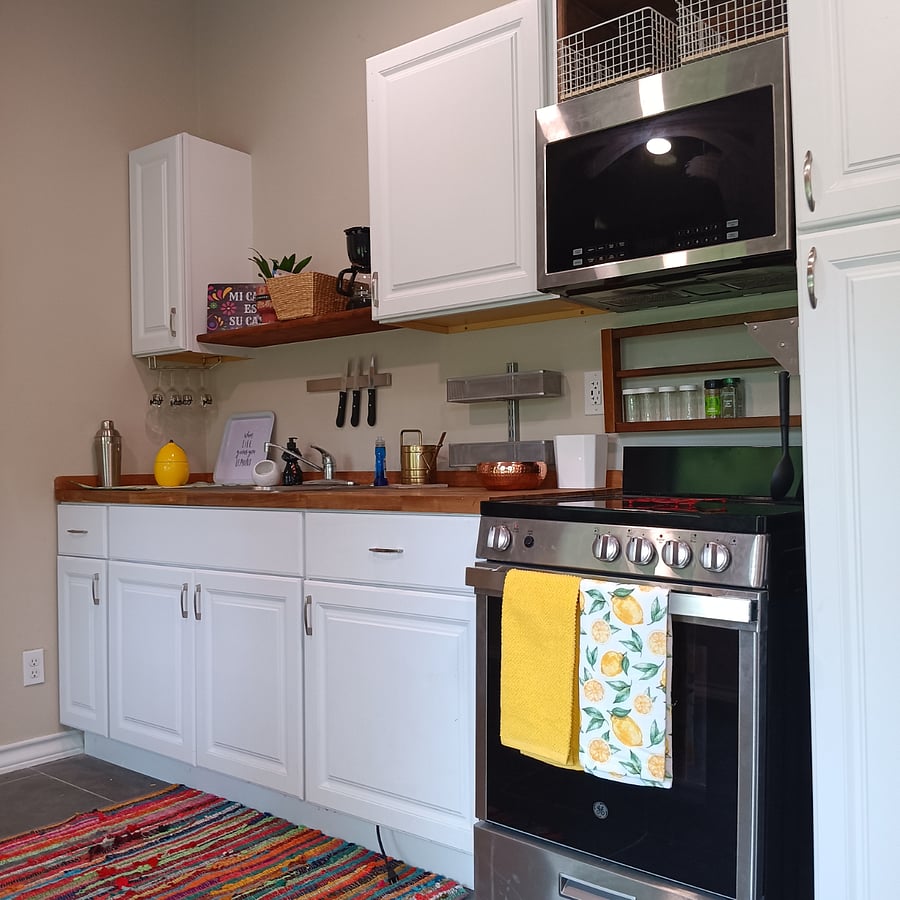 Brand new stove, microwave and refrigerator