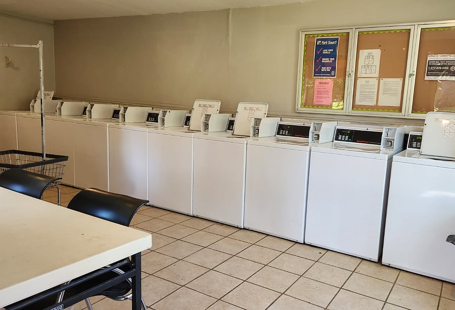 Convenient on-site laundry