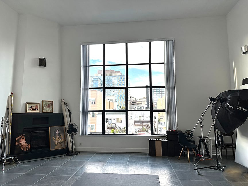 Beautiful North facing natural light windows
