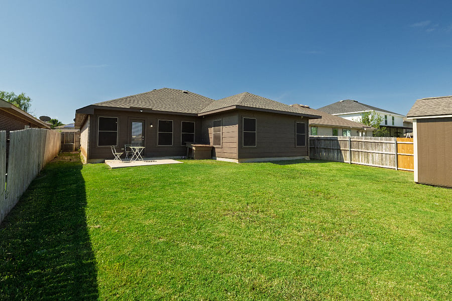 +Single-level home
+3 beds/2 baths
+3 queen beds + 1 full sofa bed
+Lawn service twice a month
+Solar panels