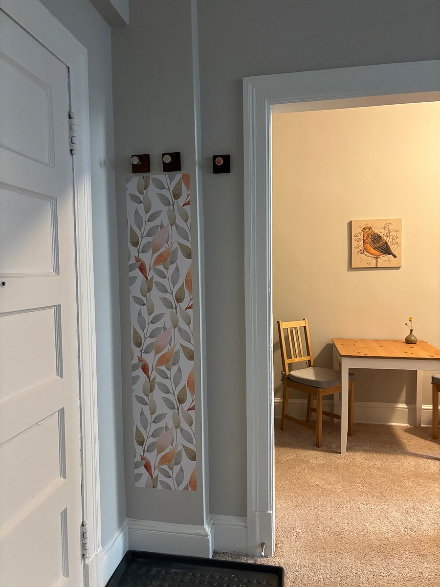 View into kitchen