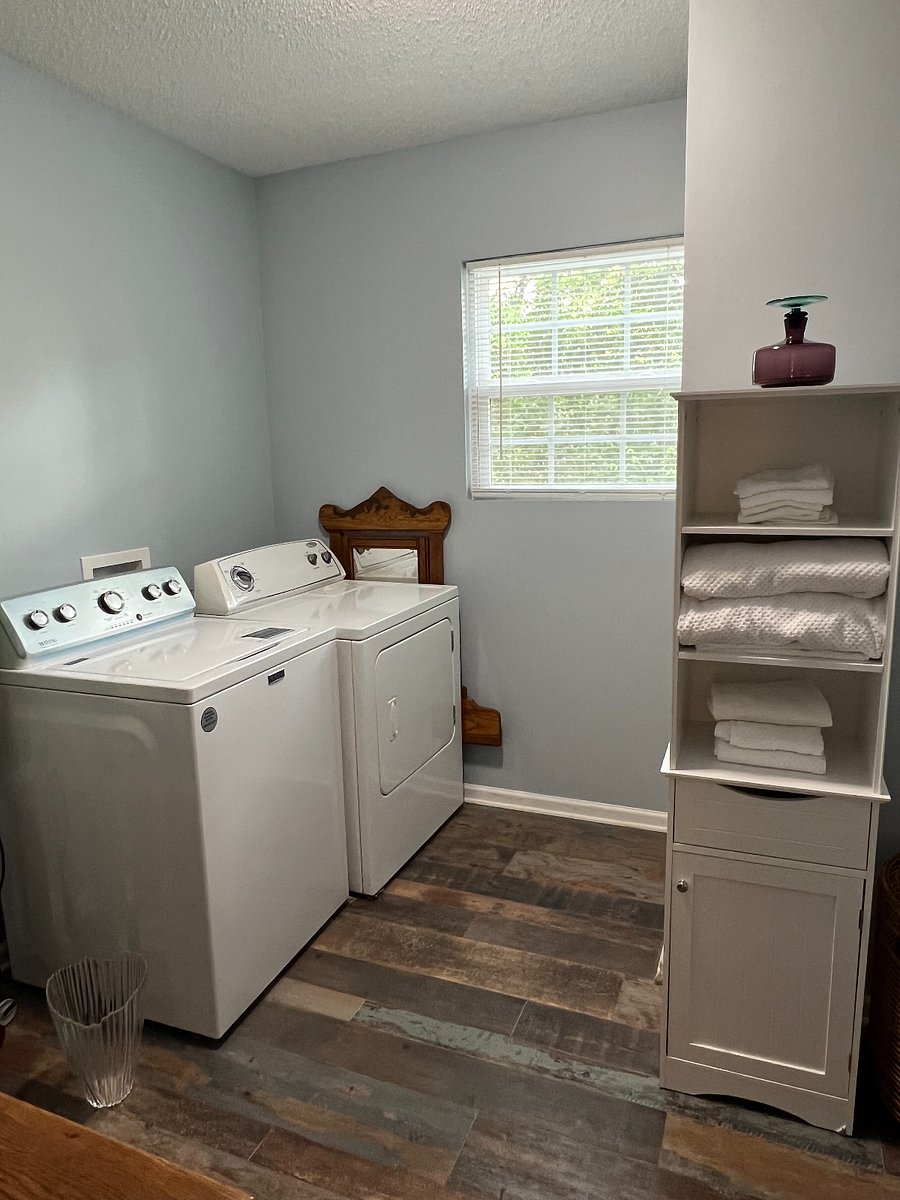 Large capacity washer and dryer.