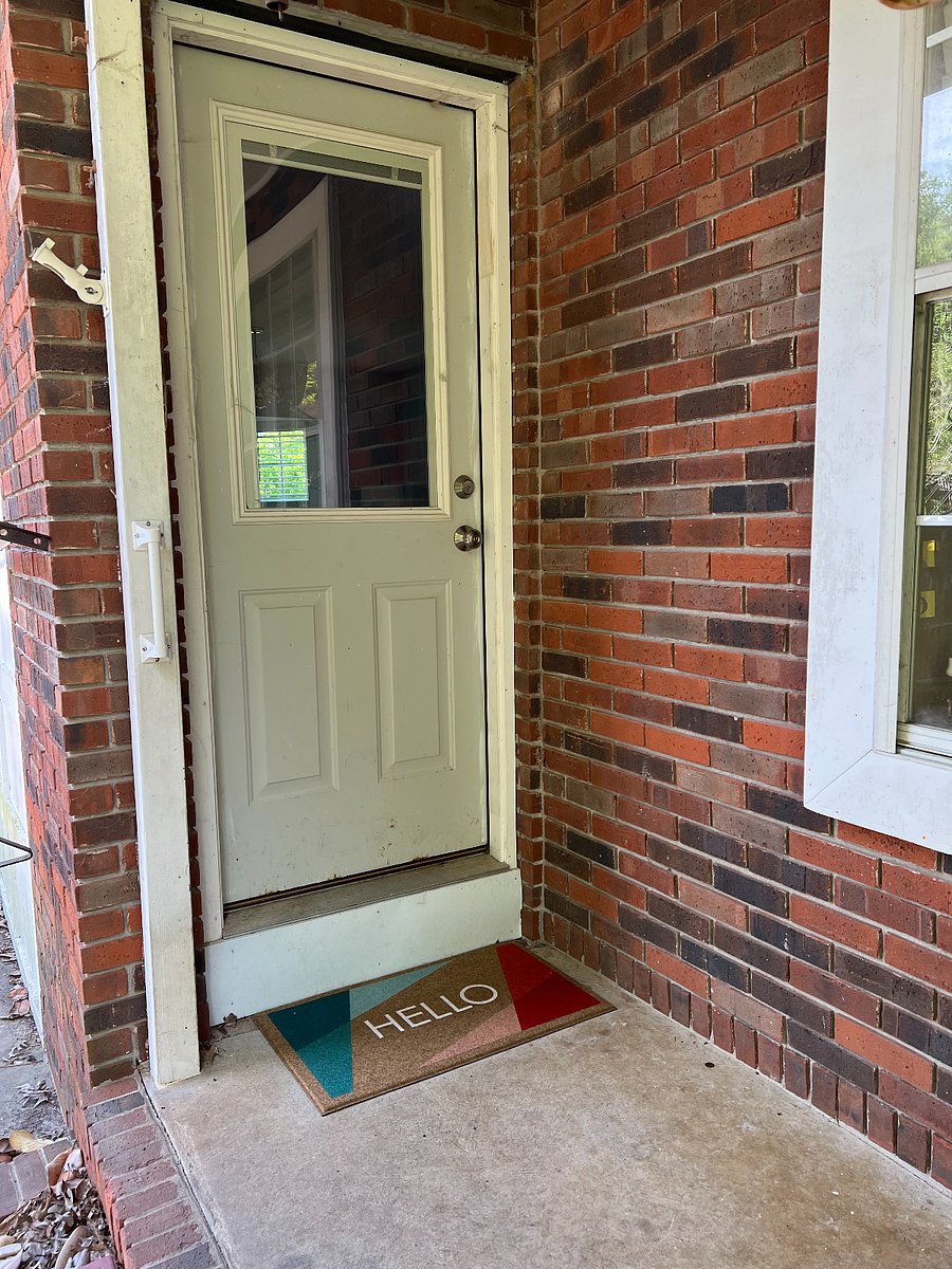 Front door (scheduled to be pressure washed)